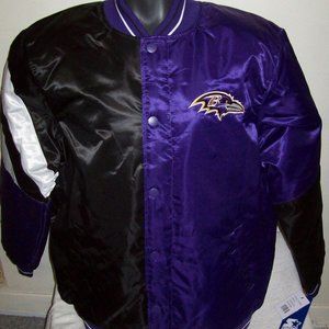 BALTIMORE RAVENS  NFL STARTER 50/50 Snap Down Jacket S, M, L, XL, 2X